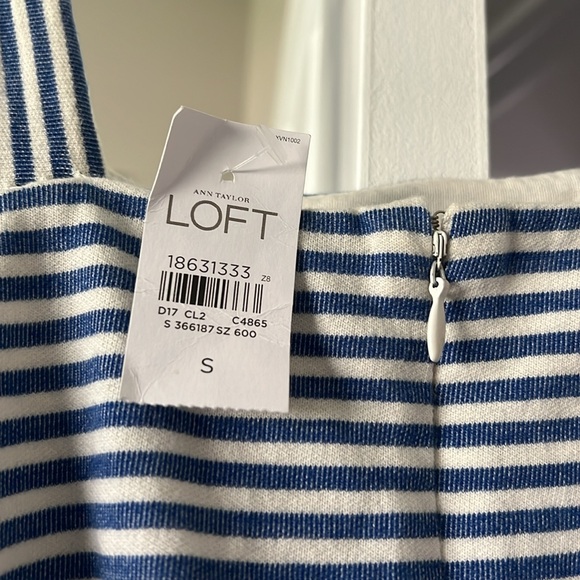 LOFT: by Ann Taylor Blue and White Striped Sundress - Picture 2 of 7